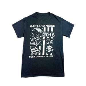 Bastard Noise Band T-Shirt Men's SMALL Skull Campaign 2016 F*ck Donald Trump
